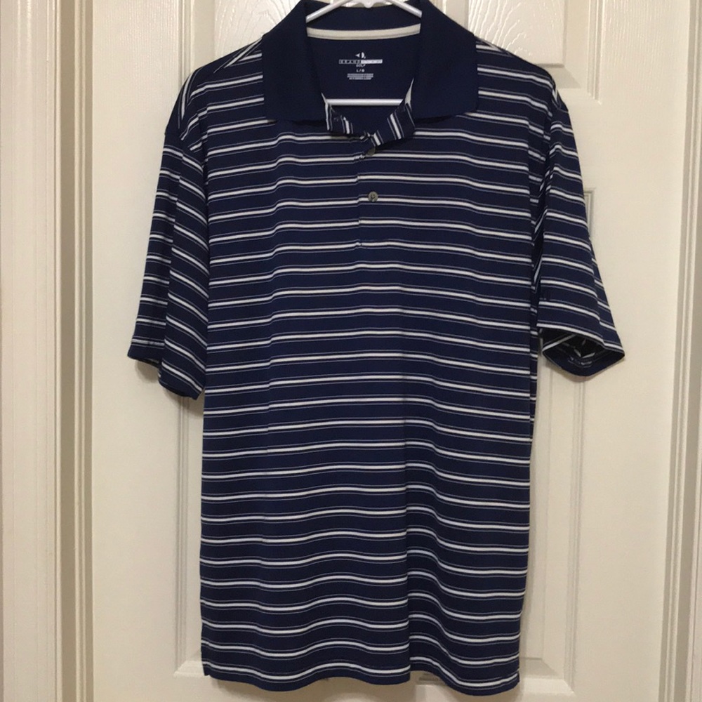 Men’s polo style golf shirt.